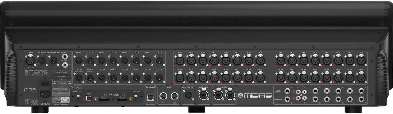 Alt view image 4 of 5 - Midas M32 LIVE 40-channel Digital Mixer, Harmony Audio Cases HCM32DHW Bundle