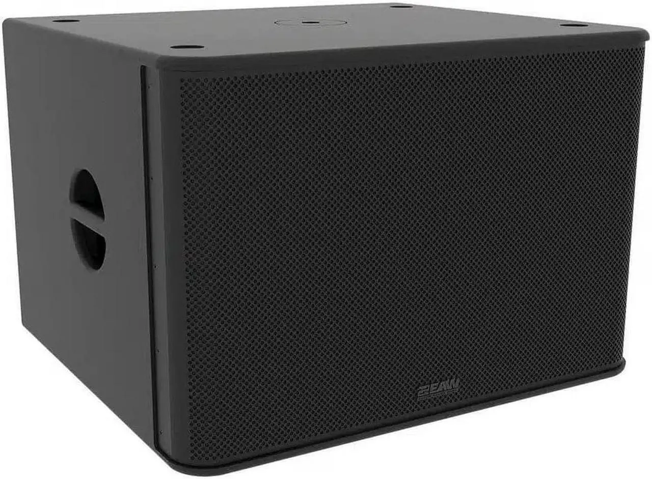 Alt view image 3 of 7 - (2) EAW RS151 1500W 15 Powered Loudspeaker, (2) EAW RS118 Subs, (2) EAW Covers, (2) EAW Sub Covers, (2) Speaker Poles, (4) XLR Cables Bundle