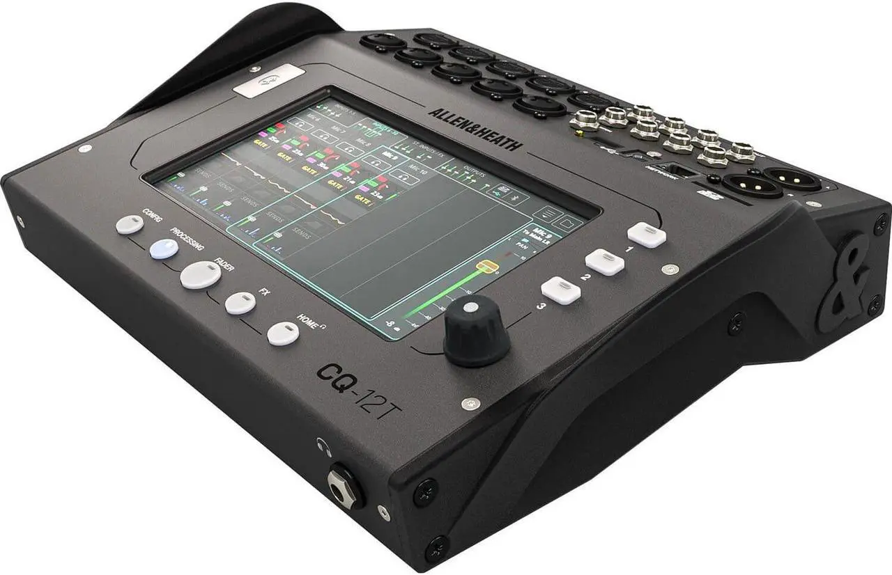 Alt view image 2 of 6 - Allen & Heath CQ-12T 12-Channel Digital Mixer, PSG AUDIO MP-0919 Dual Wireless Mic Bundle