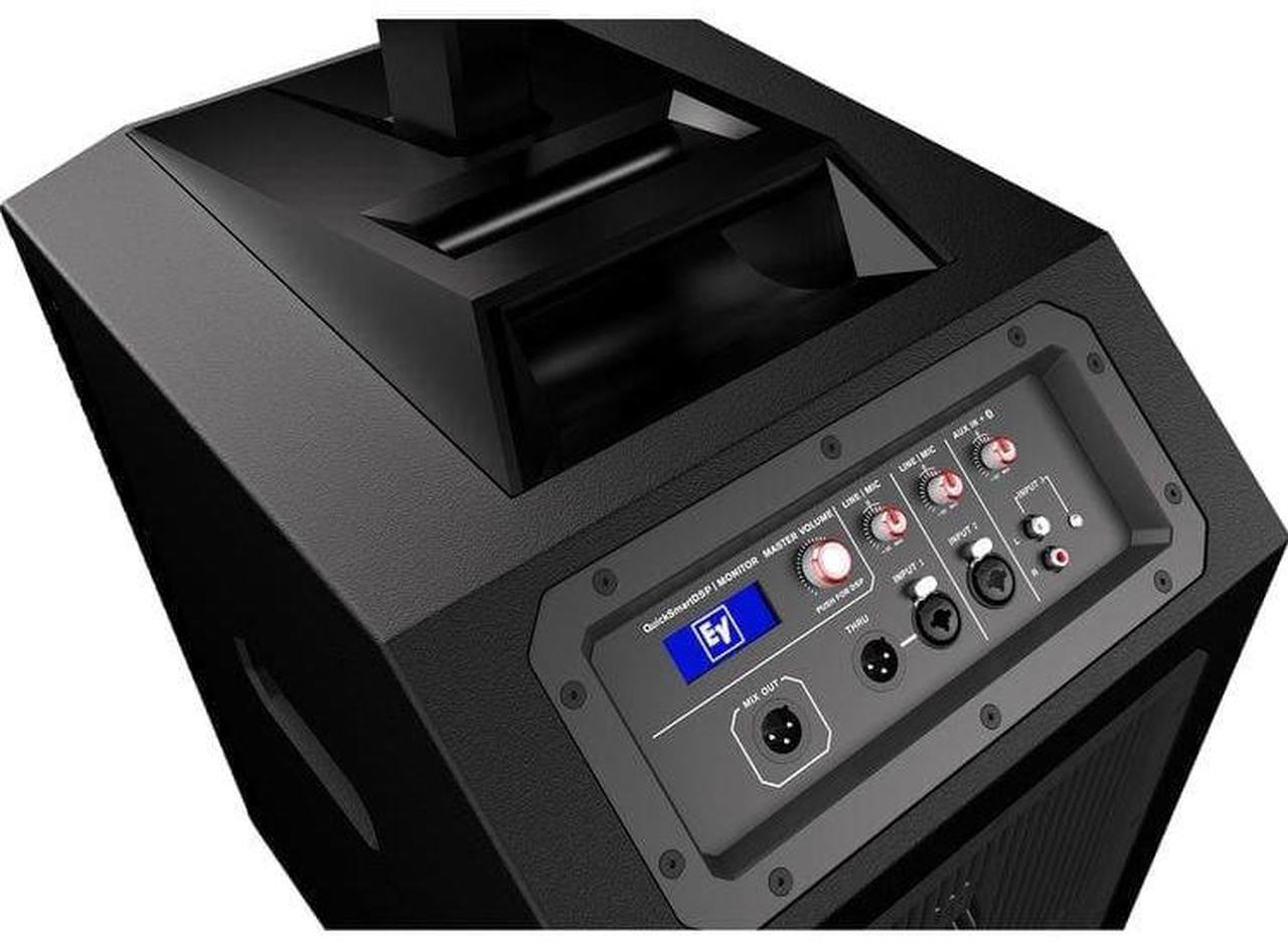 Alt view image 4 of 5 - 2 ELECTRO-VOICE EVOLVE 50 + Rolling Flight Case Bundle