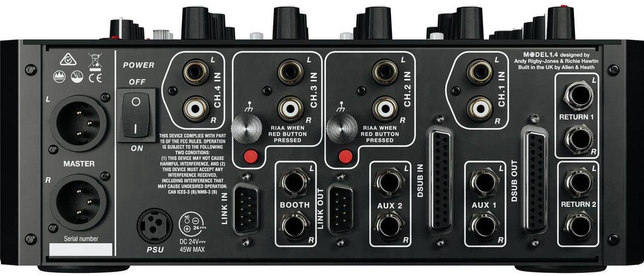 Alt view image 5 of 7 - PLAYdifferently MODEL 1.4 DJ Mixer, Audio Technica ATH-M50X Bundle