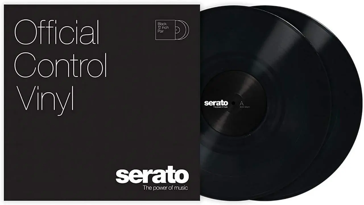 Alt view image 7 of 7 - MWM Phase Essential Wireless DVS Controller, Serato Control Vinyl Black, 12 Pair Bundle