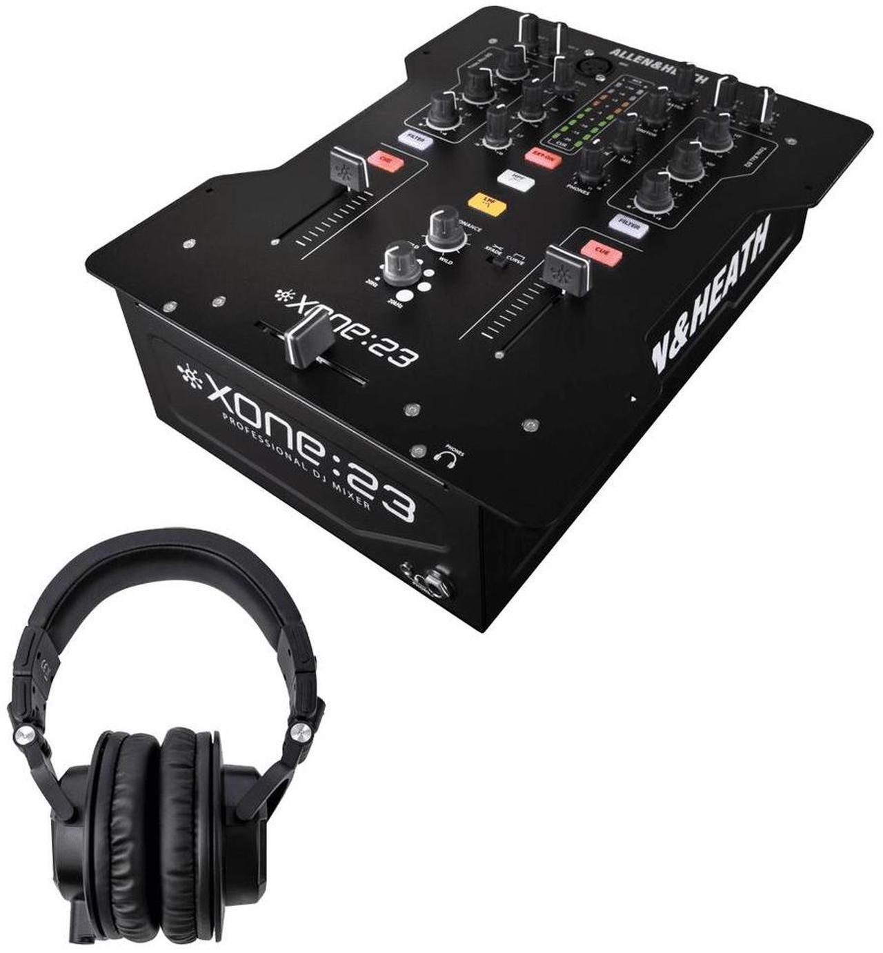 Main image of Allen & Heath XONE:23  2+2 Channel DJ Mixer + Tascam TH-07 High-Definition Monitor Headphones (Black)