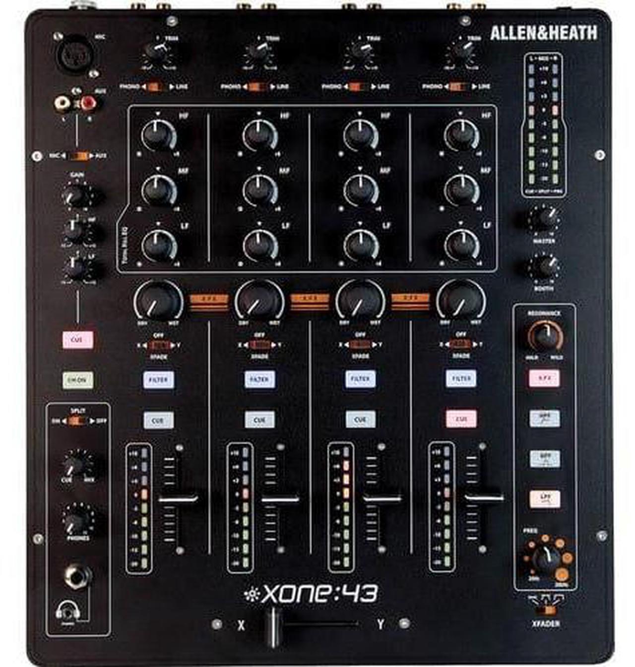 Alt view image 3 of 5 - Allen & Heath XONE:43  4+1 Channel Analog DJ Mixer & ProX Large Format CD and Digital Media Player Case [XS-CD] and RCA Cable