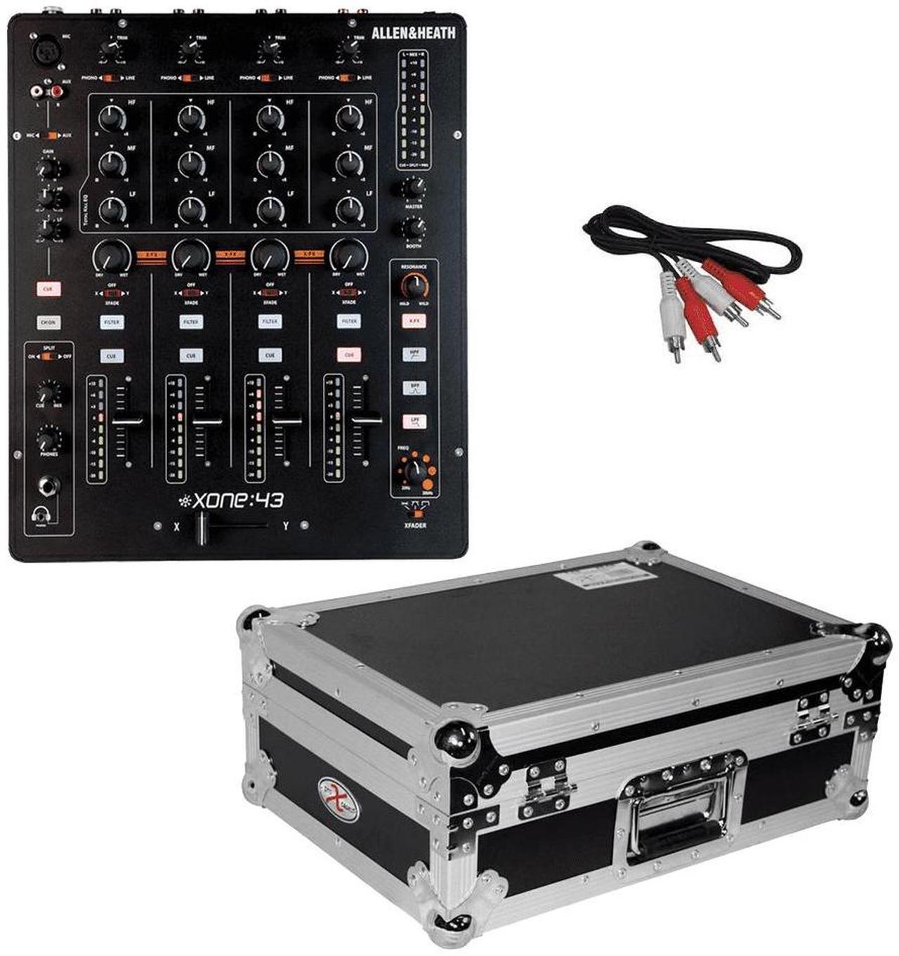 Main image of Allen & Heath XONE:43  4+1 Channel Analog DJ Mixer & ProX Large Format CD and Digital Media Player Case [XS-CD] and RCA Cable