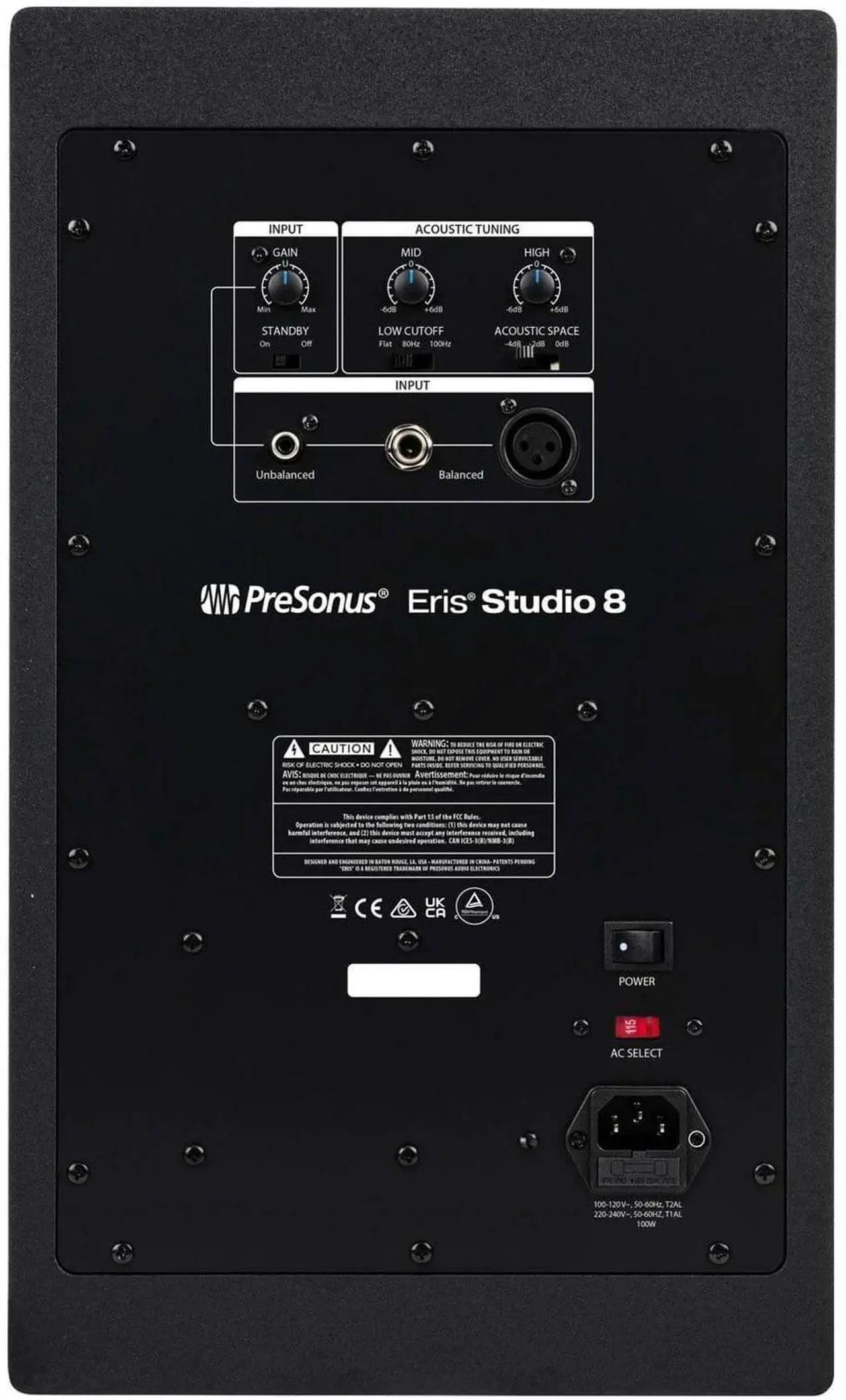 Alt view image 3 of 5 - (2) PreSonus Eris Studio 8 8-inch Powered Studio Monitor, PreSonus Temblor T10 Bundle