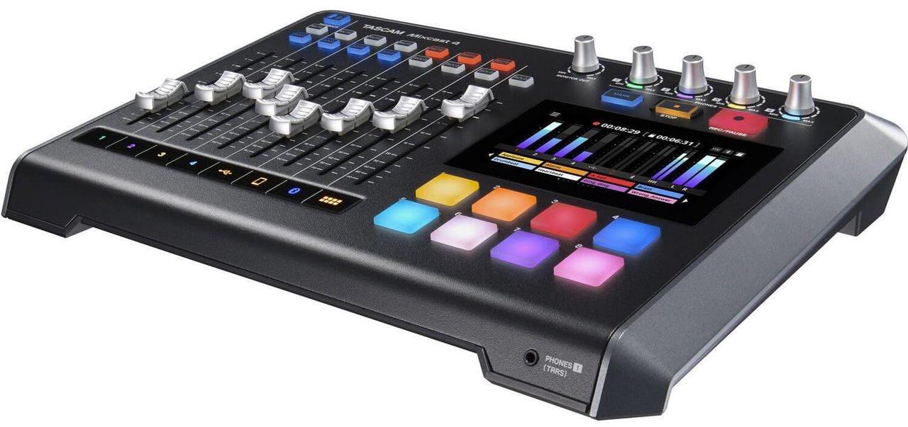 Alt view image 4 of 6 - TASCAM Mixcast 4 Podcast Workstation, TONOR Professional Cardioid Studio Mic Kit Bundle