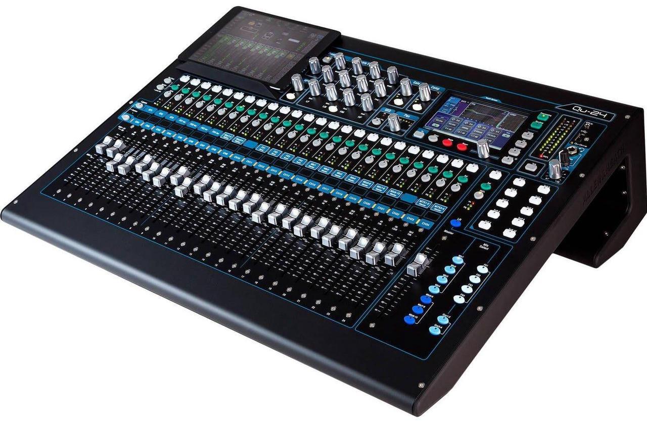 Alt view image 2 of 6 - Allen & Heath Qu-24C Digital Mixer, Gator G-MIXERBAG-2621, 50FT Ethercon Cable Bundle