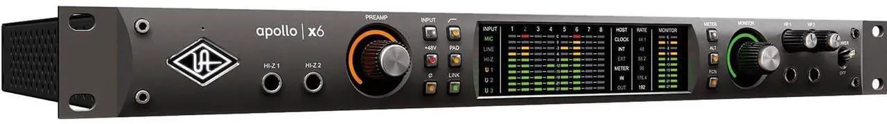 Alt view image 2 of 7 - Universal Audio Apollo x6 Heritage Edition  16 x 22 Thunderbolt, Gator GR-4L Rack Case, (2) Mogami XLR to 1/4, Presonus HD9, (4) XLR Cables, (2) HD-SDI RG6 BNC Cable Bundle