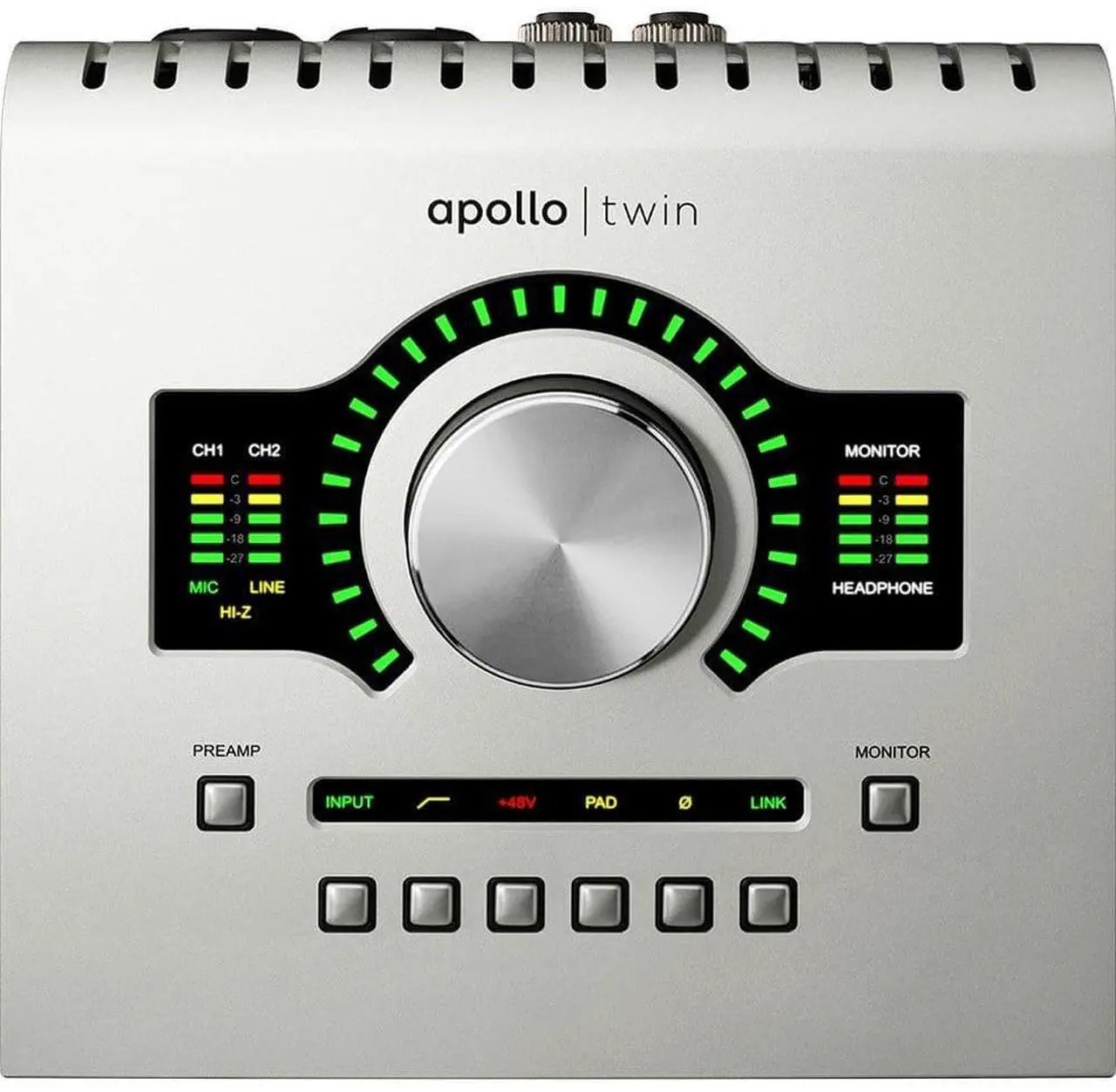 Alt view image 2 of 7 - Universal Audio Apollo Twin USB Heritage Edition, Thunderbolt 3 Cable, (2) Mogami XLR to 1/4, (2) ErnieBall 1/4 Cables Bundle