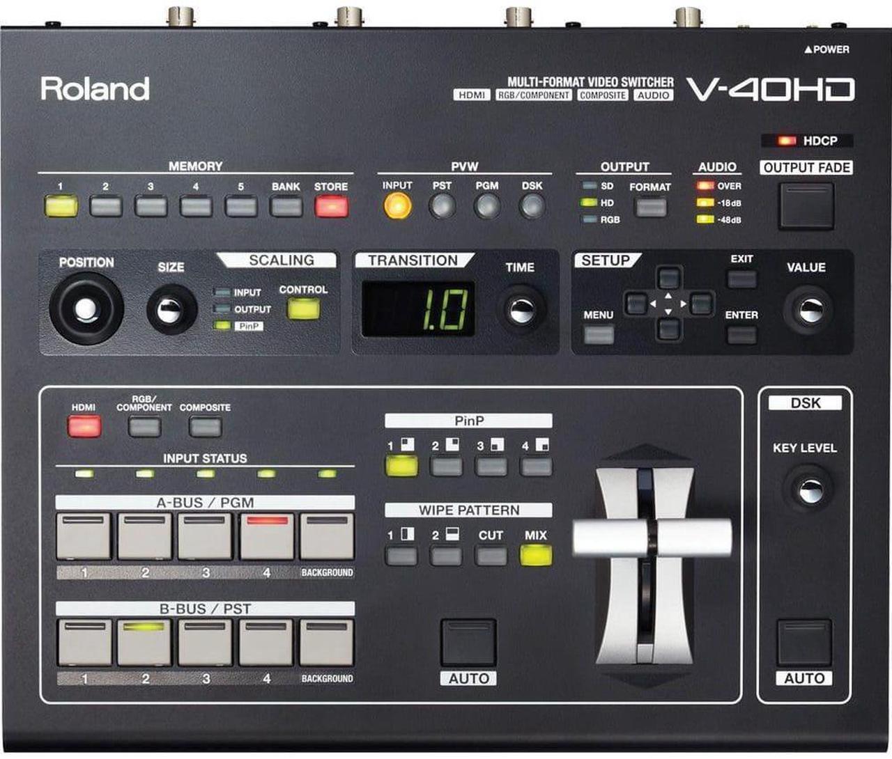 Alt view image 3 of 7 - Roland V-40HD Multi-Format Video Switcher, APC BR1500MS2 Back-UPS Bundle