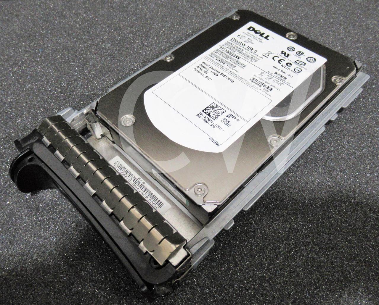 Main image of LOT OF 10 - Dell TN937 ST3146855SS 146GB 15K RPM 3Gb/s 3.5" SAS HDD Hard Drives
