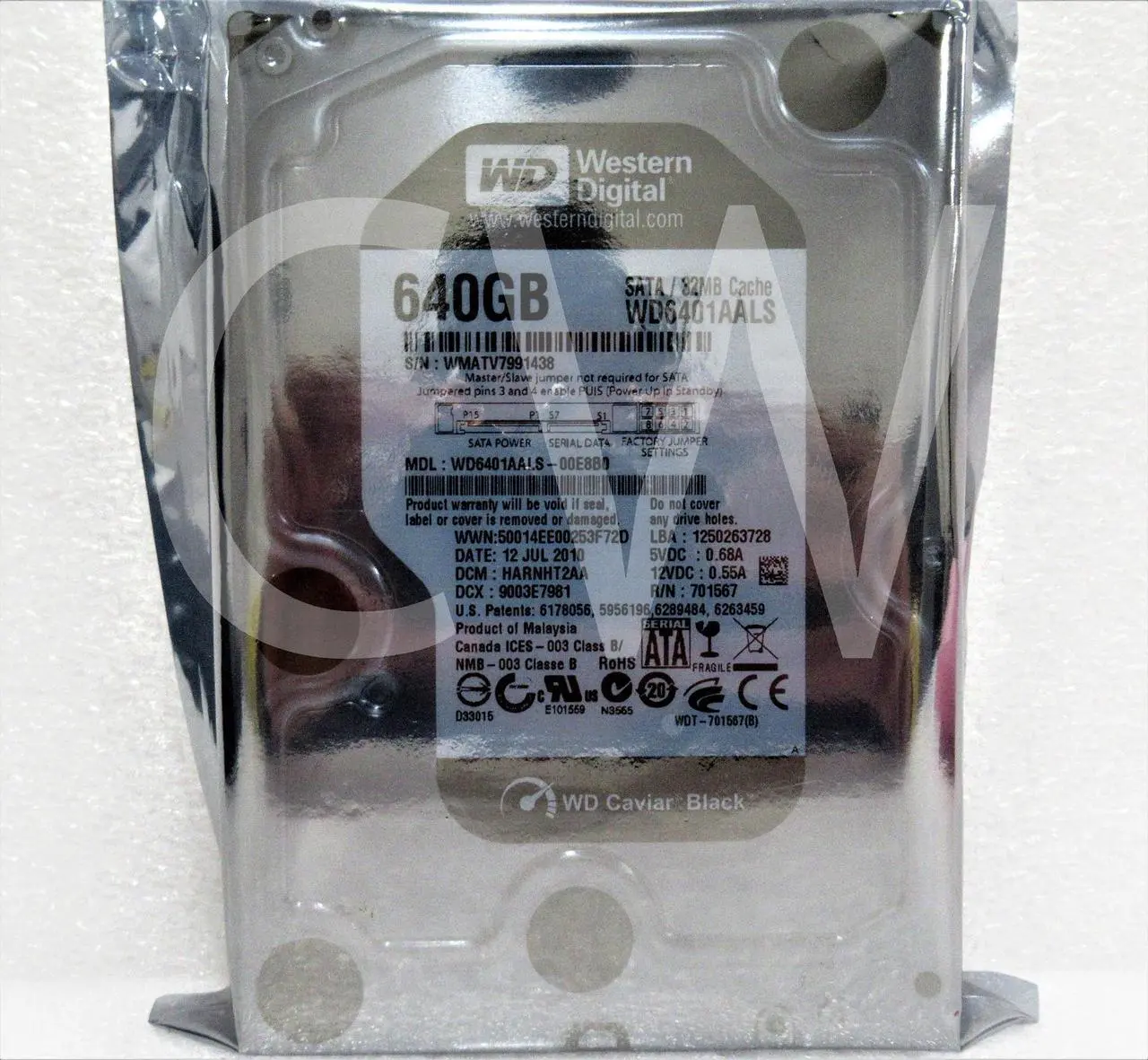Western Digital Caviar Black WD6401AALS - Thumbnail 2