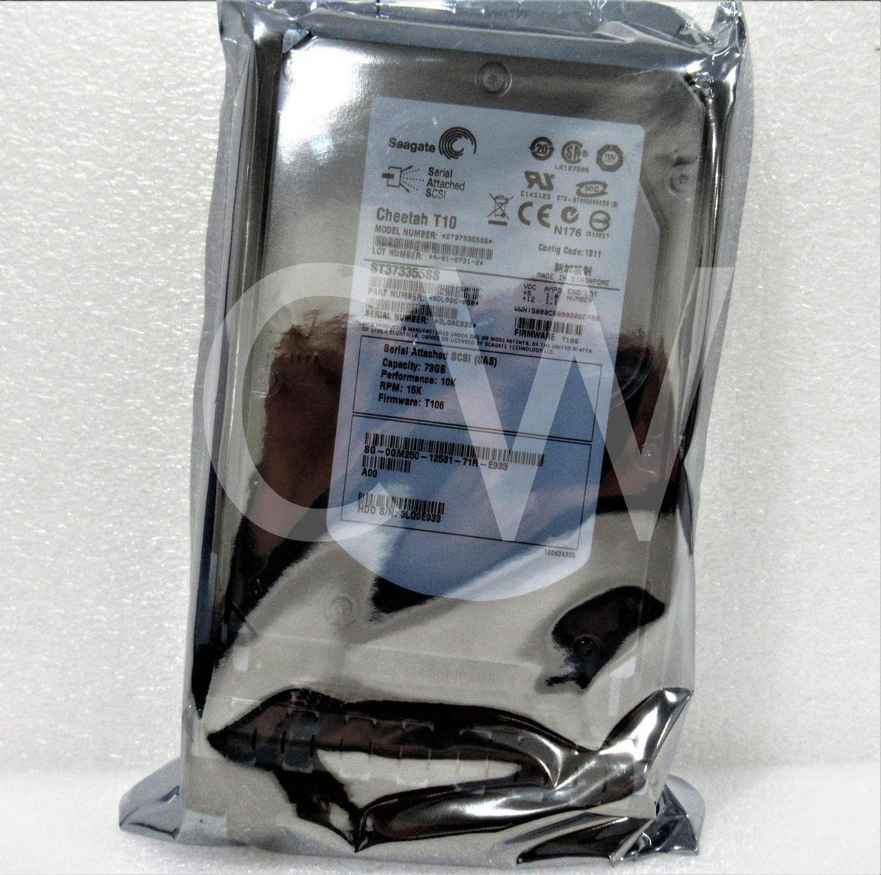 Alt view image 2 of 2 - GM250 Dell ST373355SS 73GB 15K RPM 3Gb/s Hot Swap 3.5"SAS HDD Hard Drive W/Caddy