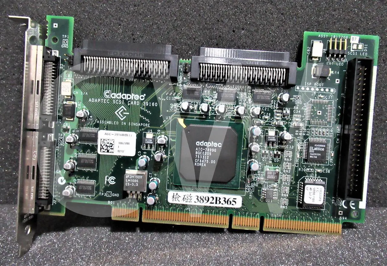 Alt view image 3 of 3 - Dell ASC-39160 360MG  Dual Channel Ultra-160 SCSI 64-bit PCI-X Controller Card