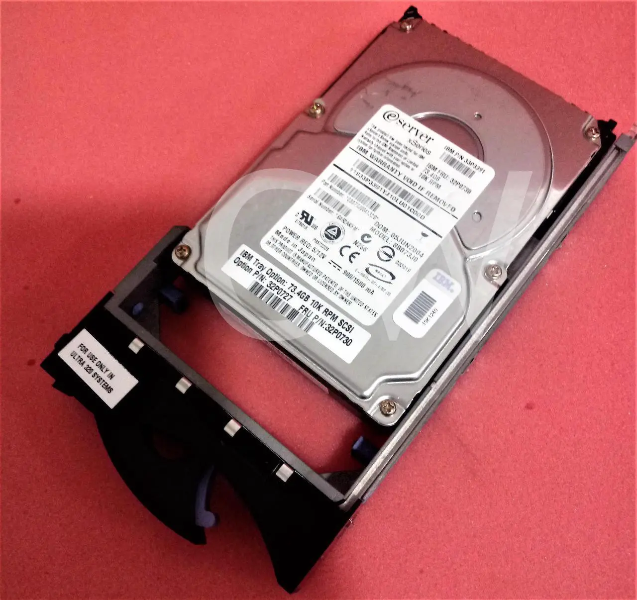 Main image of 32P0727 32P0730 33P3391 IBM 73.4GB 10K Ultra320 3.5" HS SCSI Hard Drive