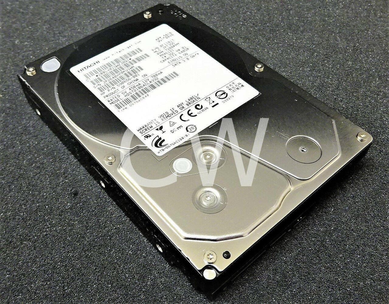 Alt view image 2 of 2 - HDS721064CLA332 Hitachi 640GB 7.2K RPM 3Gb/s 3.5" SATA HDD Hard Drive 590656-001