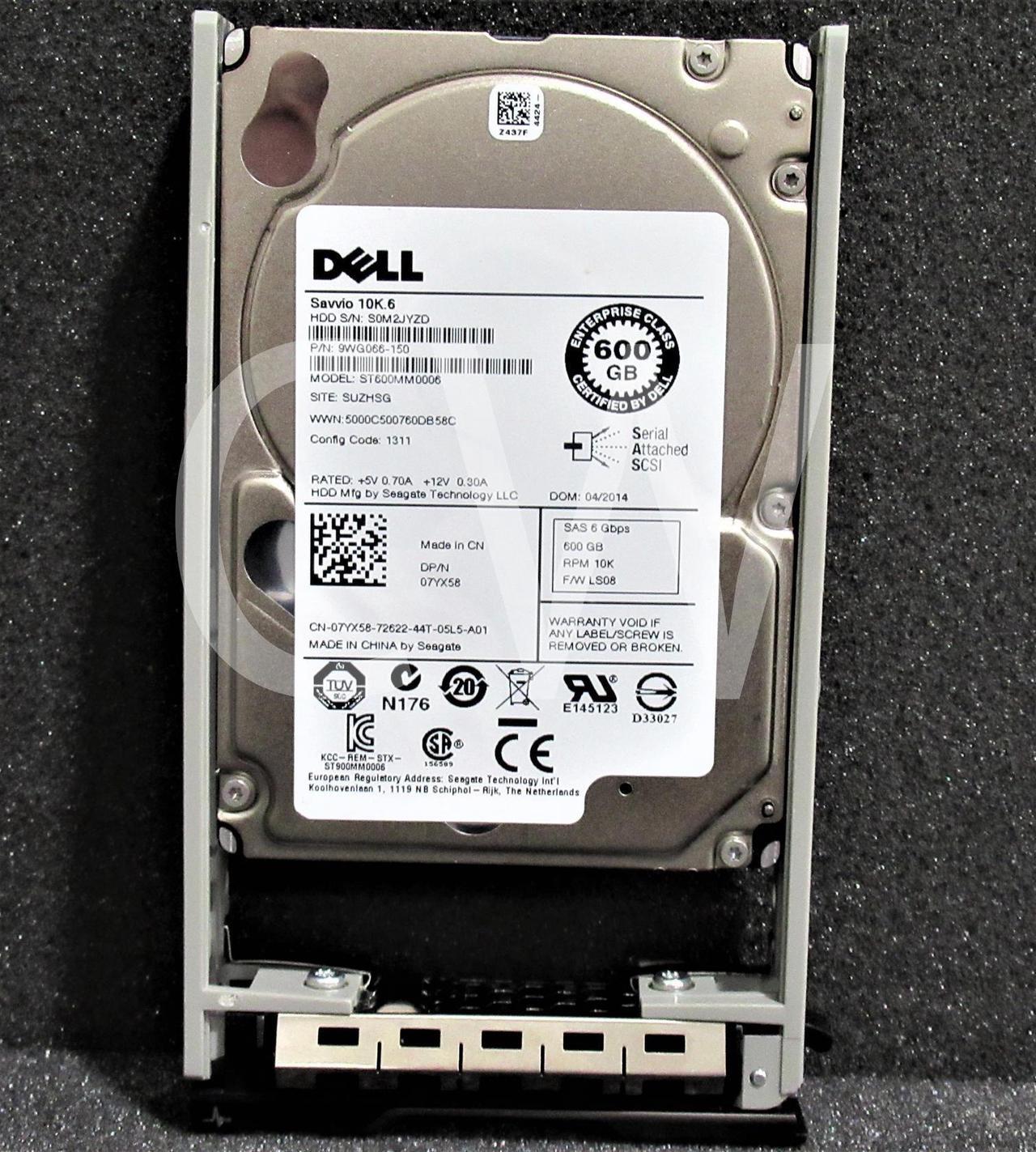 Alt view image 2 of 2 - 9WG066-150 Dell 600GB 10K SAS 6G SFF Hard Drive