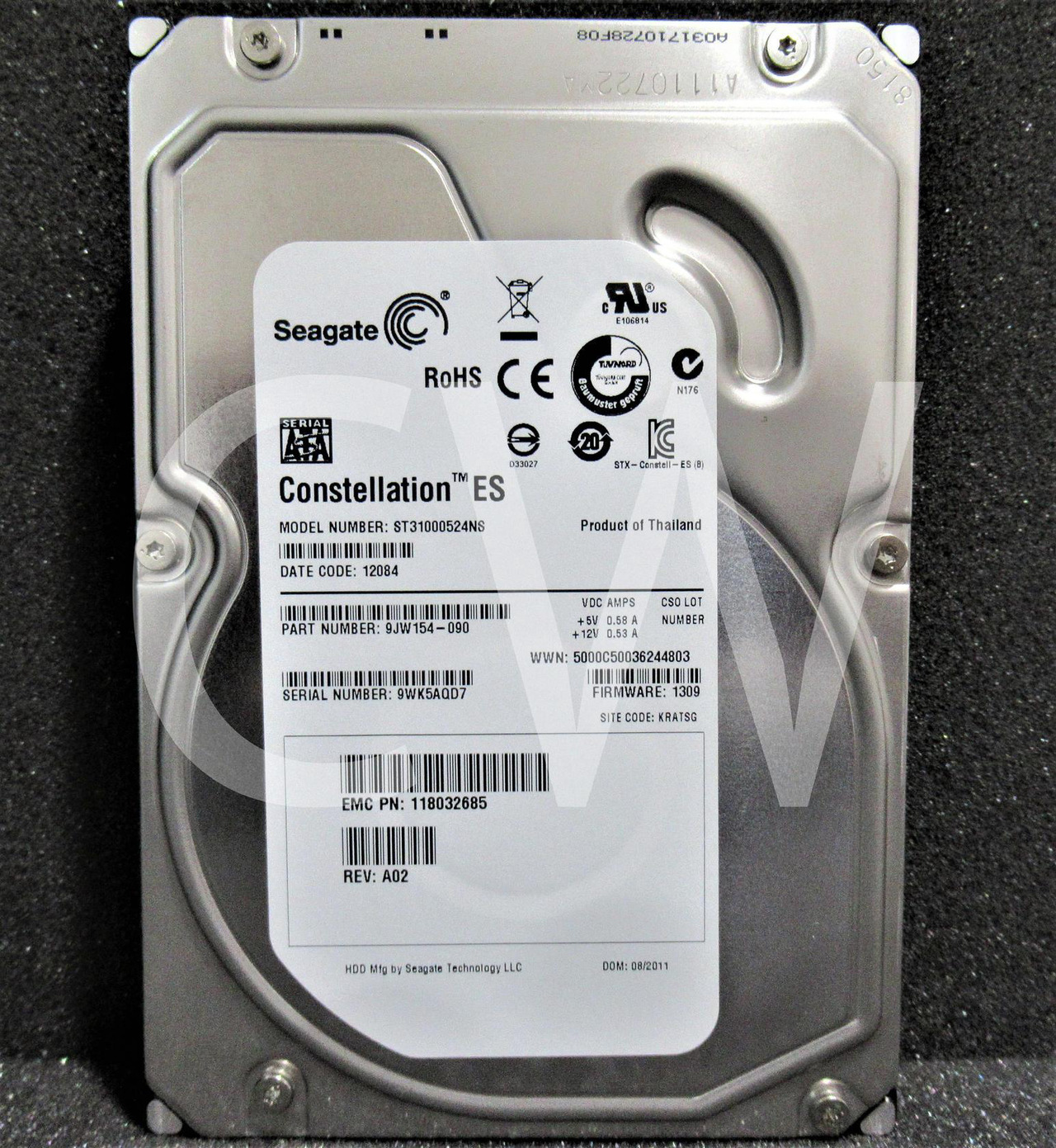 Disque Dur Interne Seagate Constellation ES - 1 To (1000 Go), 3.5", SATA 3Gb/s, 7200 Tr/min, 32 Mo Cache - 6