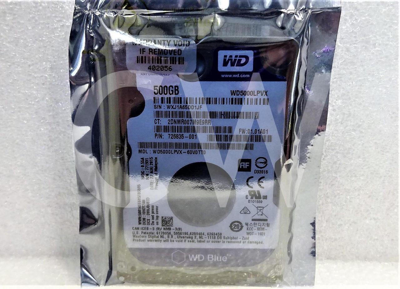 Alt view image 2 of 2 - WD5000LPVX Western Digital BLUE 500GB 5.4K 6G 2.5" SATA Hard Drive (WD5000LPVX)