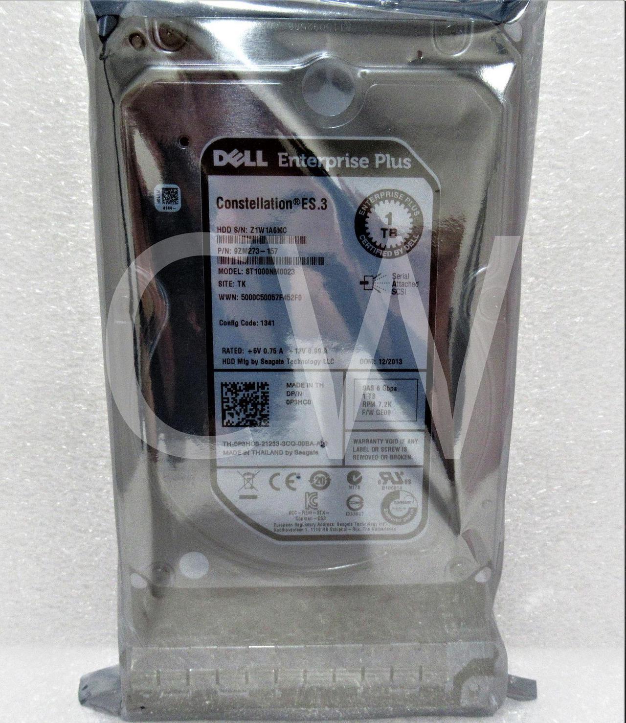 Alt view image 2 of 2 - P3HC0 0P3HC0 DELL EQUALLOGIC 1TB 7.2K RPM 6Gb/s NearLine 3.5" SAS HDD Hard Drive
