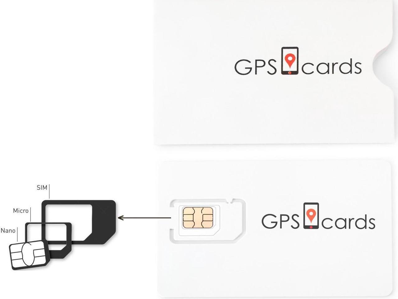 Alt view image 2 of 5 - GPS Cards SIM For Spytec GPS GL300 GPS Tracker / Nationwide / Hybrid Maps
