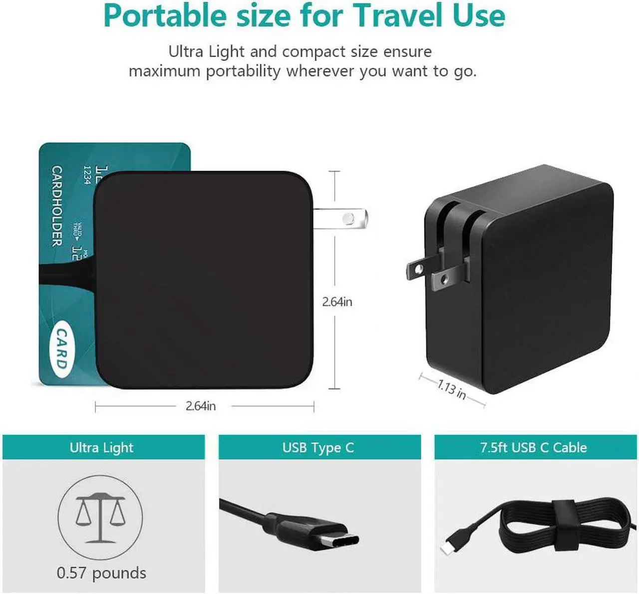 Alt view image 4 of 5 - 65W USB Type C AC Charger Fit for Lenovo ThinkPad T490 T490s T495 T495s T590 X390 X395 X380 Yoga L380 L390 L490 L590 E480 E580 E490 E495 E590 E595 P43S P53S P51S P52S Laptop Power Supply Adapter Cord