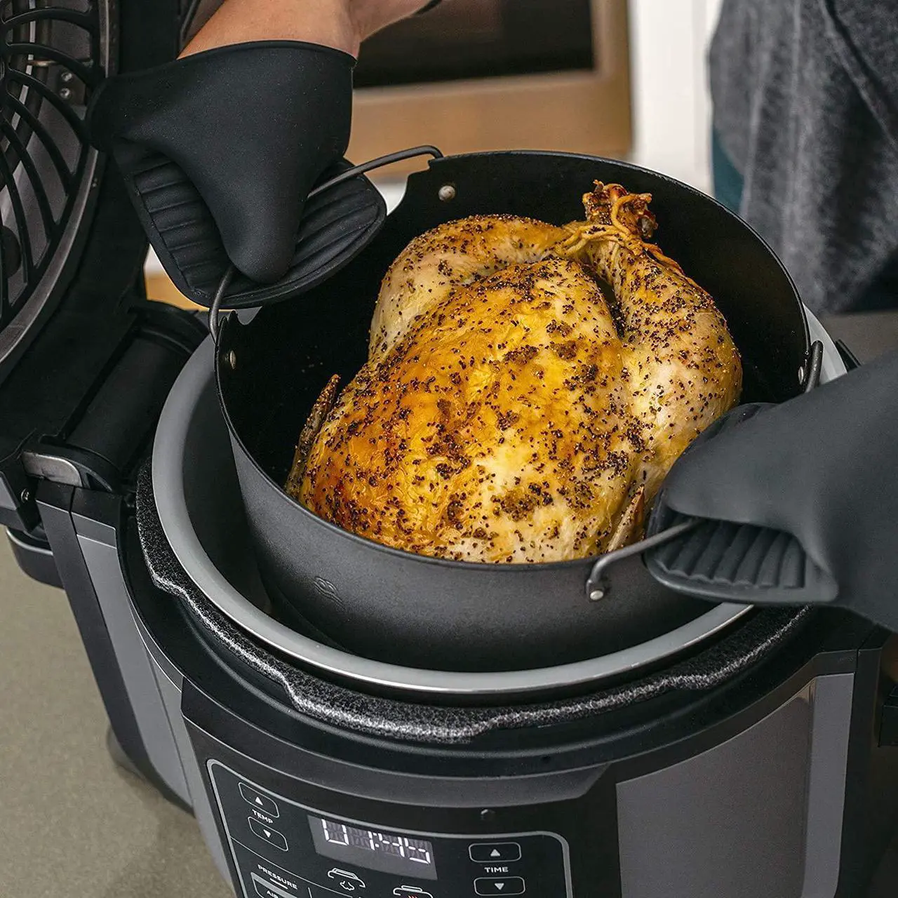 Alt view image 7 of 8 - Ninja OP305 Foodi 6.5 Quart TenderCrisp Pressure Cooker - Black/Gray