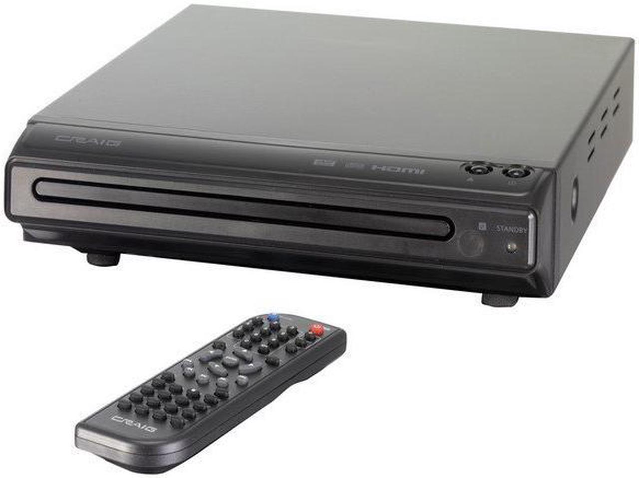 Main image of CRAIG CVD401A Compact HDMI DVD Player with Remote in Black