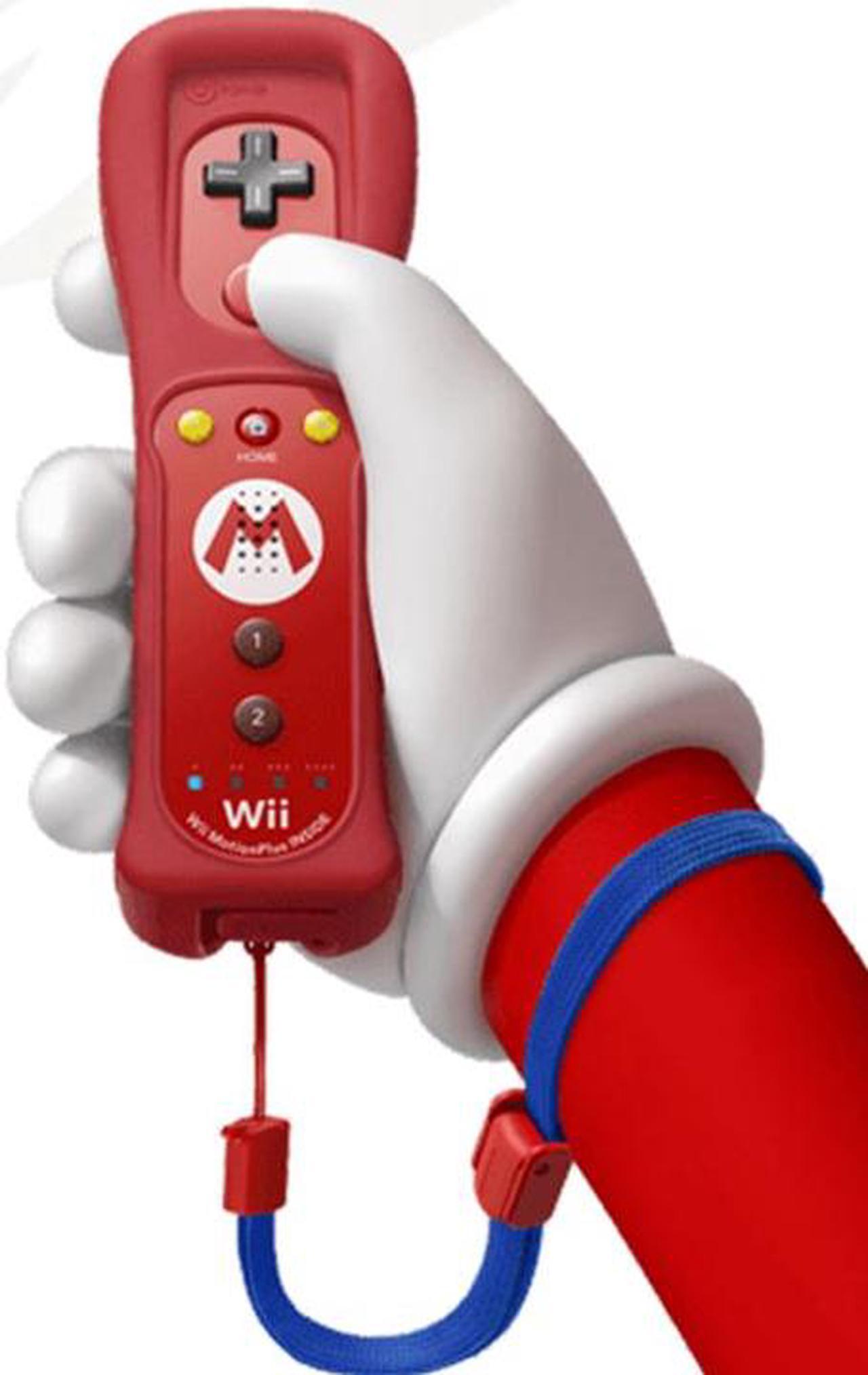 Alt view image 2 of 3 - Nintendo Wii Motion Remote Plus (Red / Mario)
