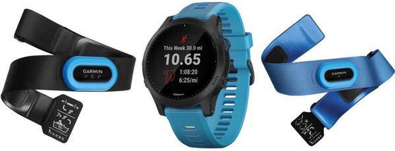 Alt view image 9 of 20 - Garmin Forerunner 945 Bundle, Premium GPS Running/Triathlon Smartwatch with Music, Blue