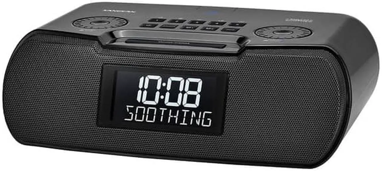 Alt view image 3 of 12 - Sangean RCR-30 Bluetooth AM/FM Alarm Clock Radio with Sound Soother (Black)