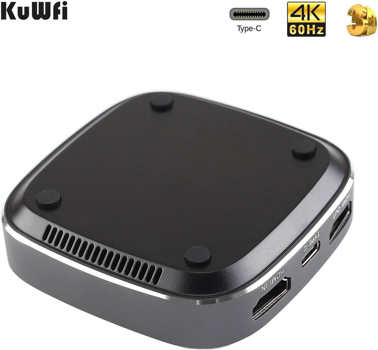 Alt view image 3 of 8 - KuWFi Type-C Capture HDMI Dongle 4K 1080P 60fps HD Video Game Capture Card Streaming Converter Recorder Plug and Play for Xbox/PS4/Switch/DSLR/Camcorders