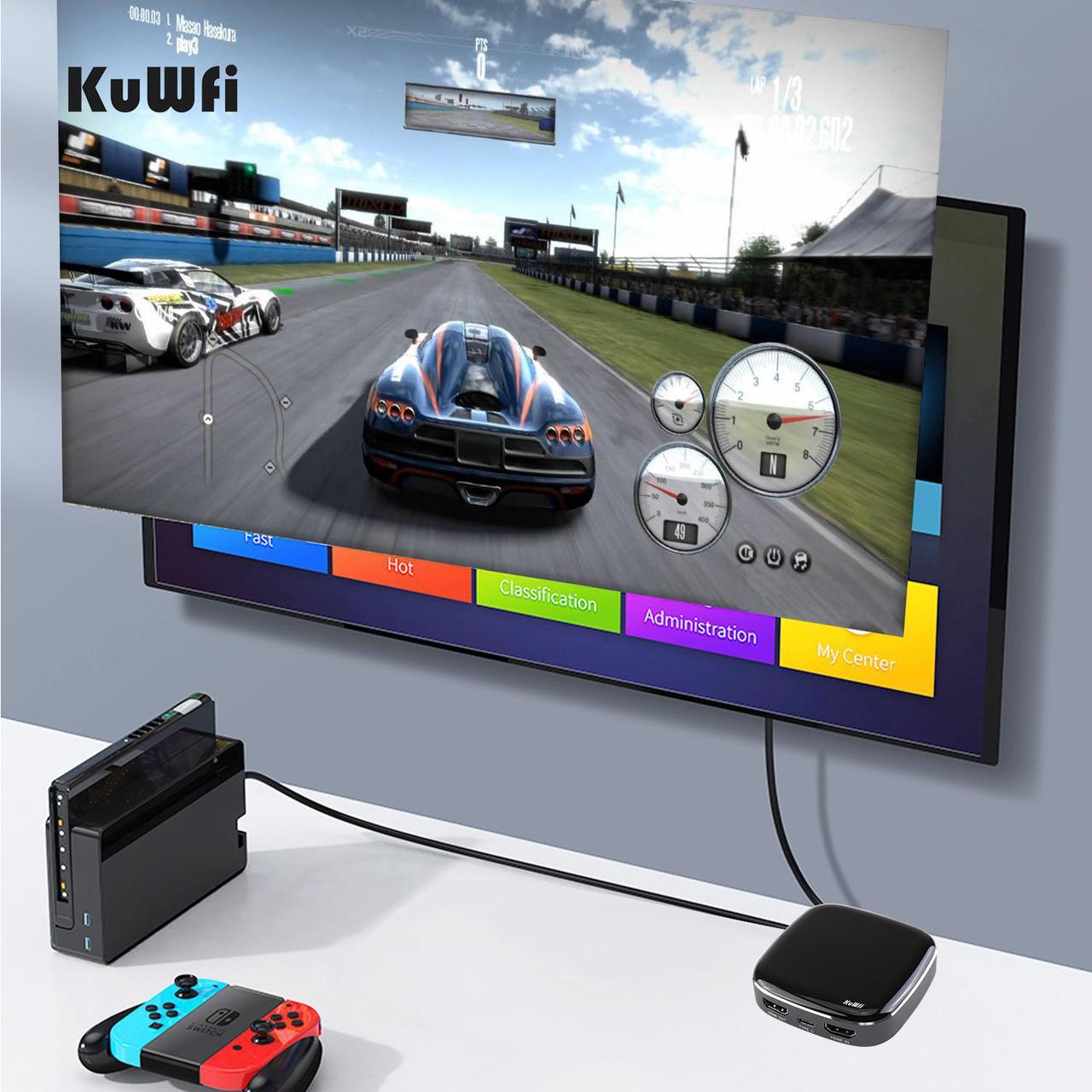 Alt view image 5 of 8 - KuWFi Type-C Capture HDMI Dongle 4K 1080P 60fps HD Video Game Capture Card Streaming Converter Recorder Plug and Play for Xbox/PS4/Switch/DSLR/Camcorders