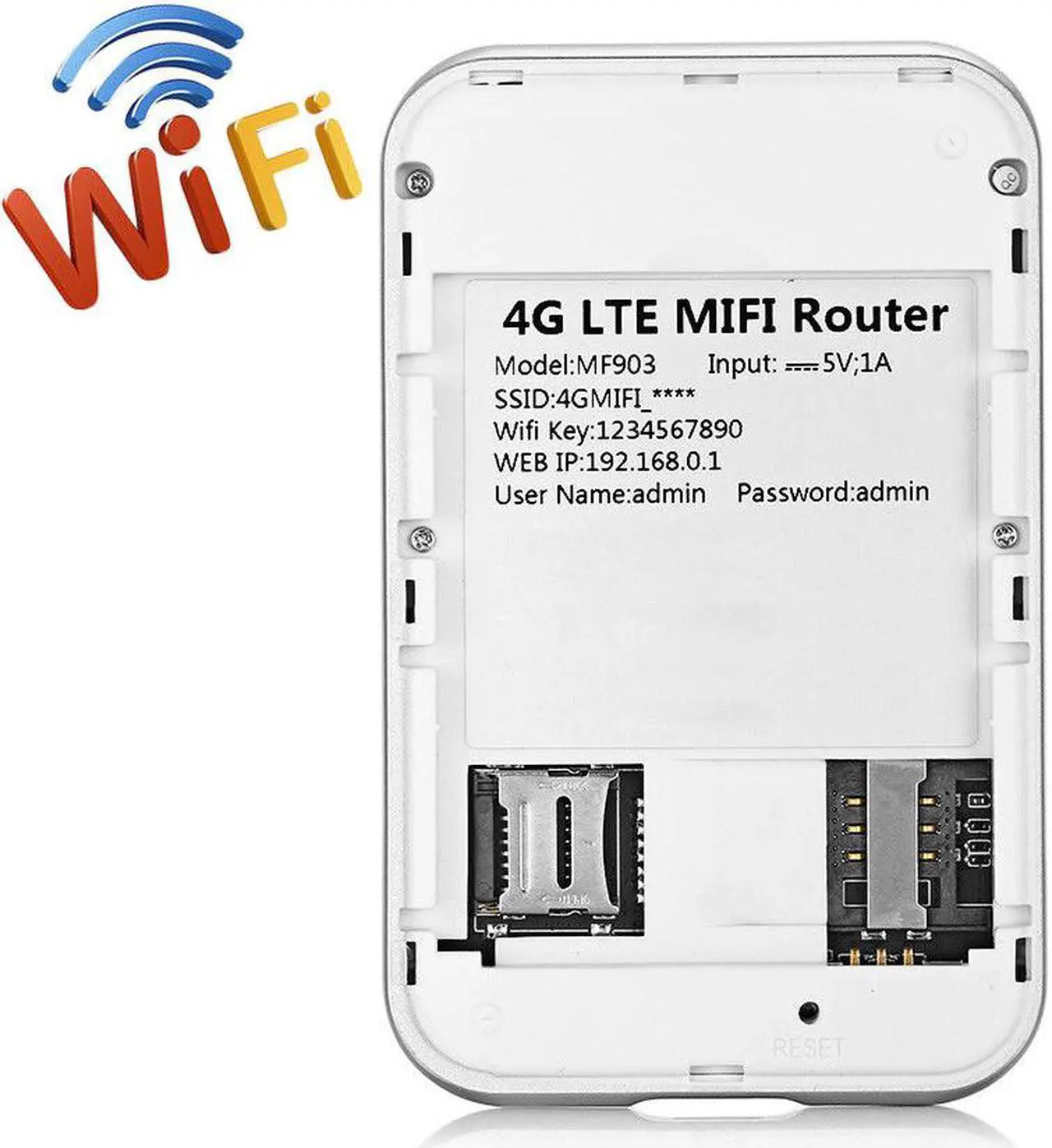Alt view image 4 of 6 - KuWFi MF901 4G wiFi Router Unlocked Travel Partner 4G LTE Wireless 4G Router with SIM Card Slot Support LTE FDD B1/B3/B5 Support AT&T and U.S. Cellular 4G
