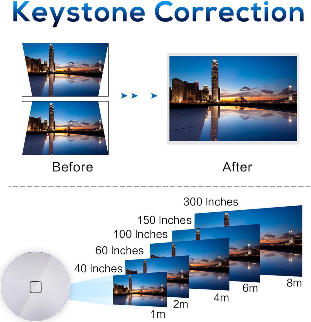 Alt view image 2 of 7 - KuWFi 3D 4K HD Portable Video Projector Support HDMI&1080P&Bluetooth&Wireless WiFi with 12000Mah Built-in Battery for Home Theater