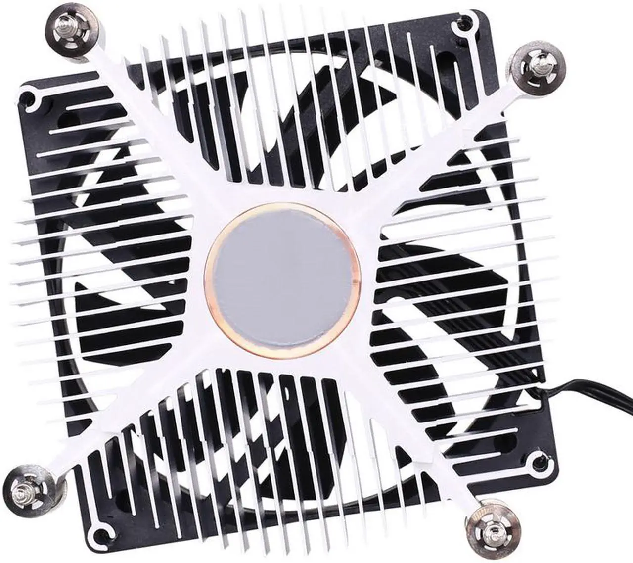 Alt view image 2 of 5 - Cooler Master H116 (Copper Core) Low-Profile CPU Cooler - 80mm Slim Cooling Fan & Heatsink - For Intel Socket LGA 1150 / 1151 / 1155 / 1156