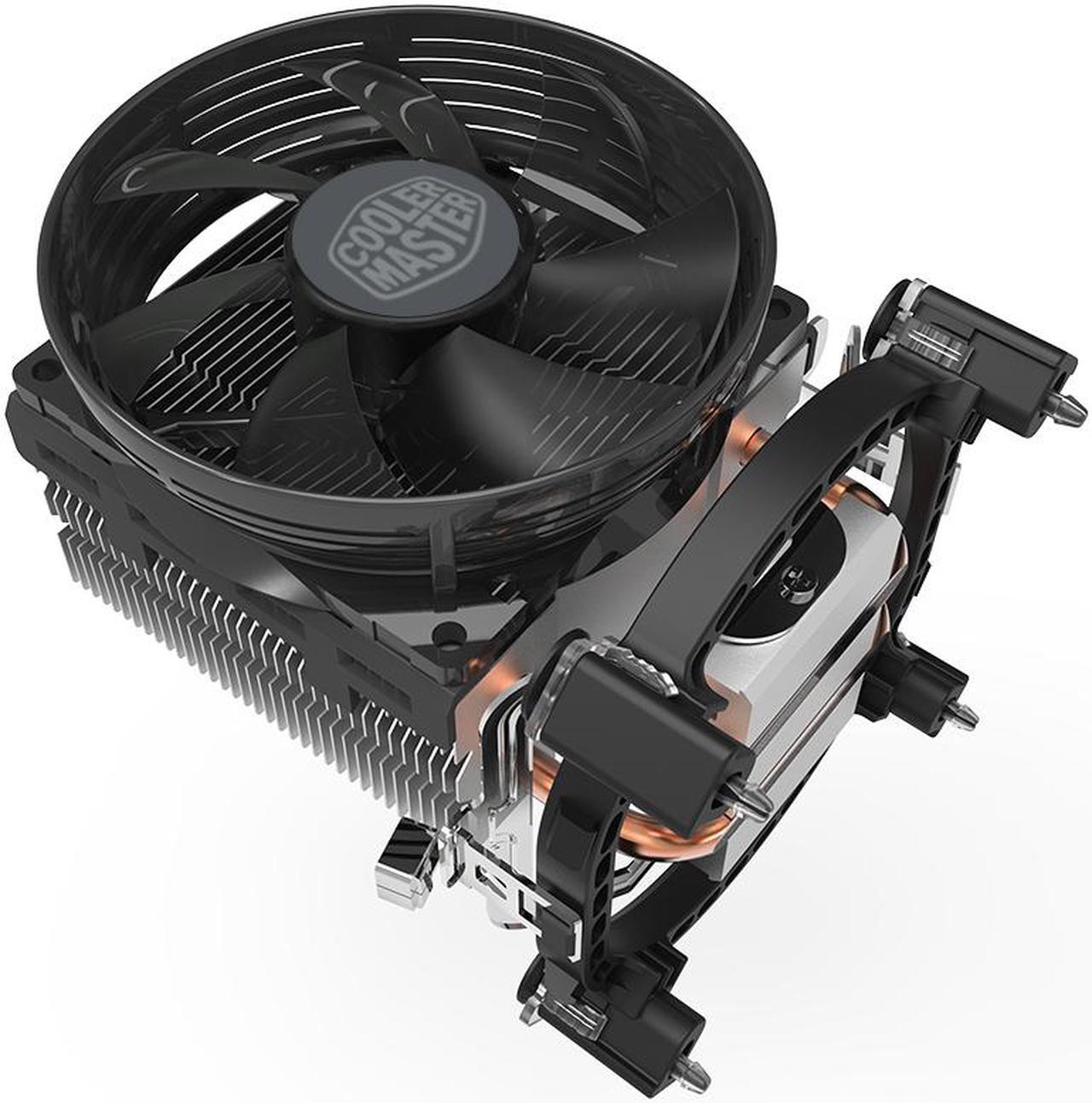 Alt view image 5 of 7 - Cooler Master Blizzard T20 (Red LED ver.) - CPU Cooler with 92mm Cone Shaped LED Cooling Fan & 2 Copper Heatpipes - For AMD Socket AM4/AM3+/AM3/AM2+/AM2/FM2+/FM2/FM1 Intel LGA 1156/1155/1151/1150/775