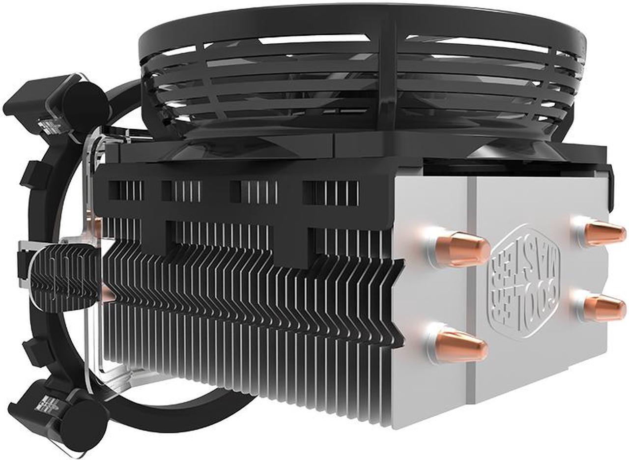 Alt view image 6 of 7 - Cooler Master Blizzard T20 (Red LED ver.) - CPU Cooler with 92mm Cone Shaped LED Cooling Fan & 2 Copper Heatpipes - For AMD Socket AM4/AM3+/AM3/AM2+/AM2/FM2+/FM2/FM1 Intel LGA 1156/1155/1151/1150/775