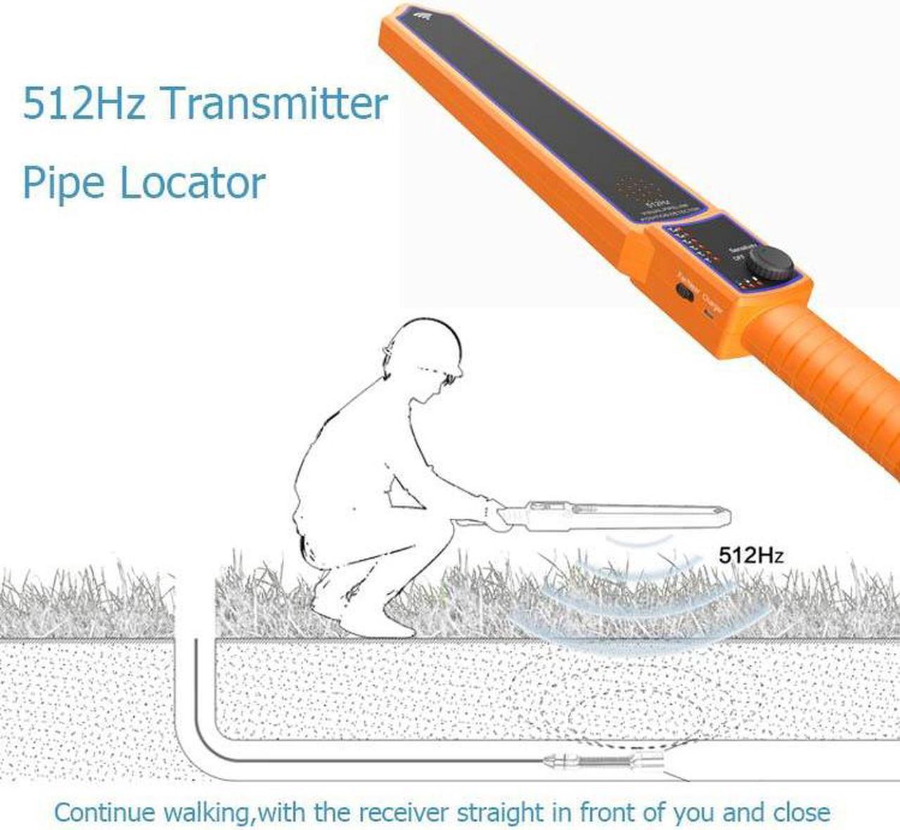 Alt view image 6 of 7 - 7" Monitor  DVR  Sewer Pipe Inspection Video Camera with Meter Counter Auto Self Leveling 512HZ  Pipe Locator  22MM IP68 HD 1000TVL Camera 12PCS LED Lights Cable Length 30m/98ft