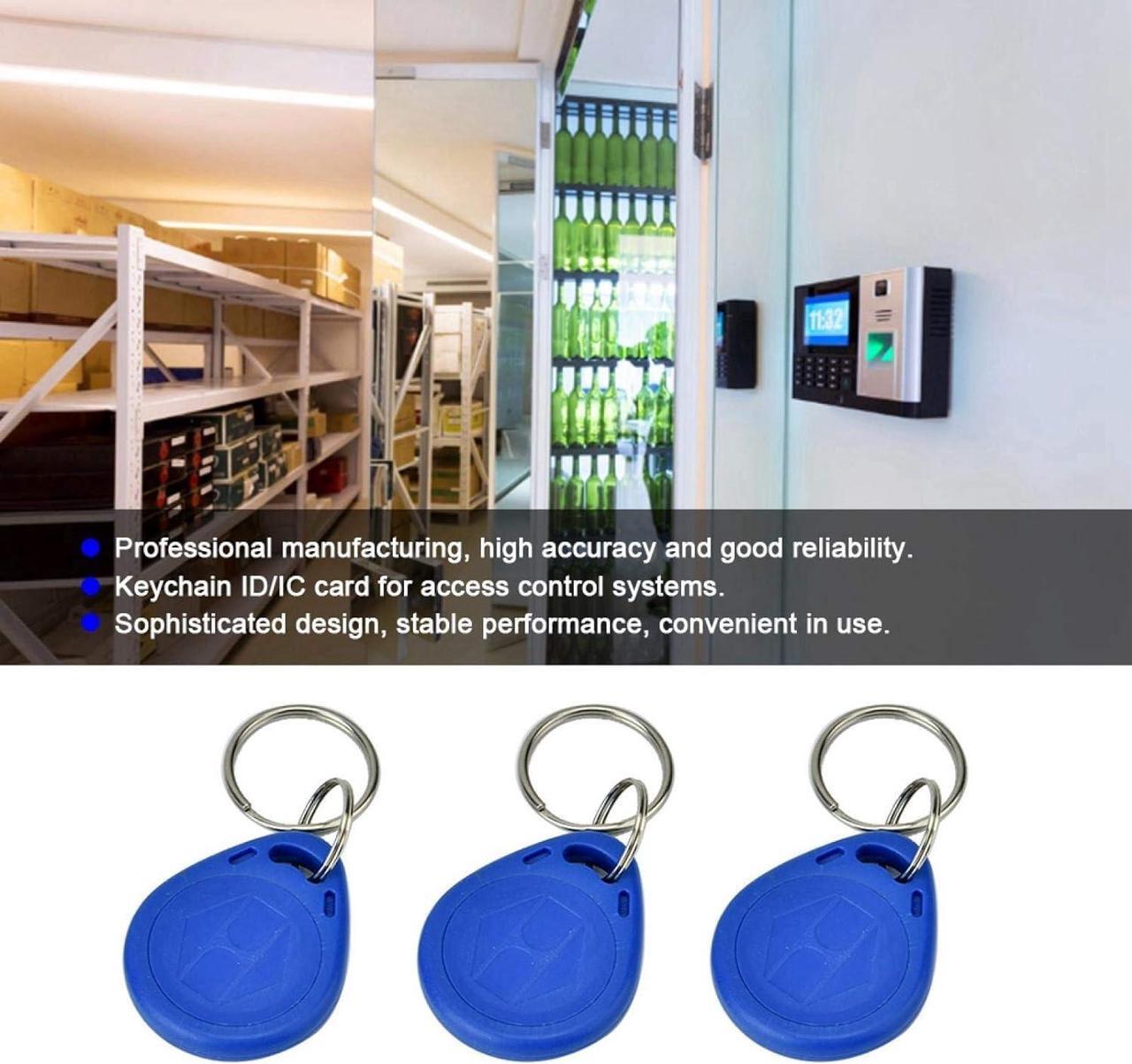 Main image of 125KHz RFID Key Fob Proximity ID Card Token Tag Keypad Card for Doorbell Door Entry Access Control System for Security Lock 10pcs