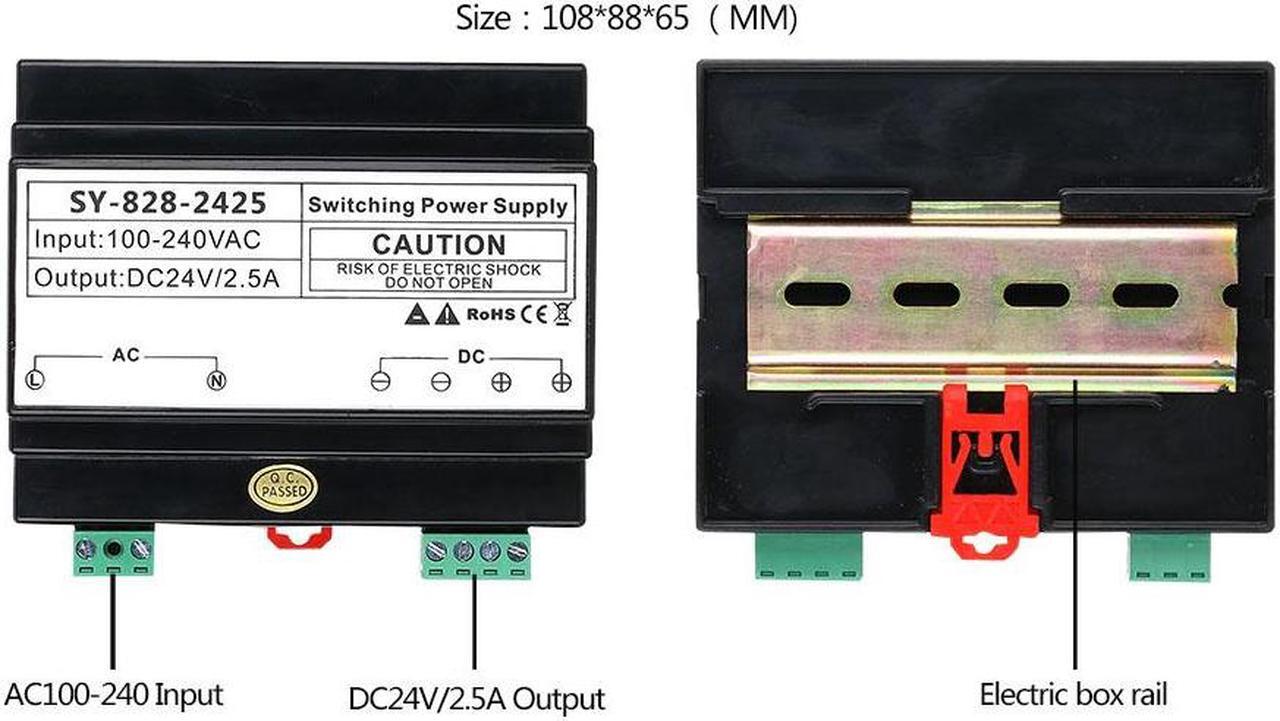 Alt view image 4 of 7 - 2 Units Apartment 2pin Wire Video Door Phone Visual Intercom Doorbell with 2x 7in TFT LCD Screen Monitor, RFID unlock Doorbell Intercom System with 1 Night Vision Door bell, 1 Doorbell + 2 Monitor