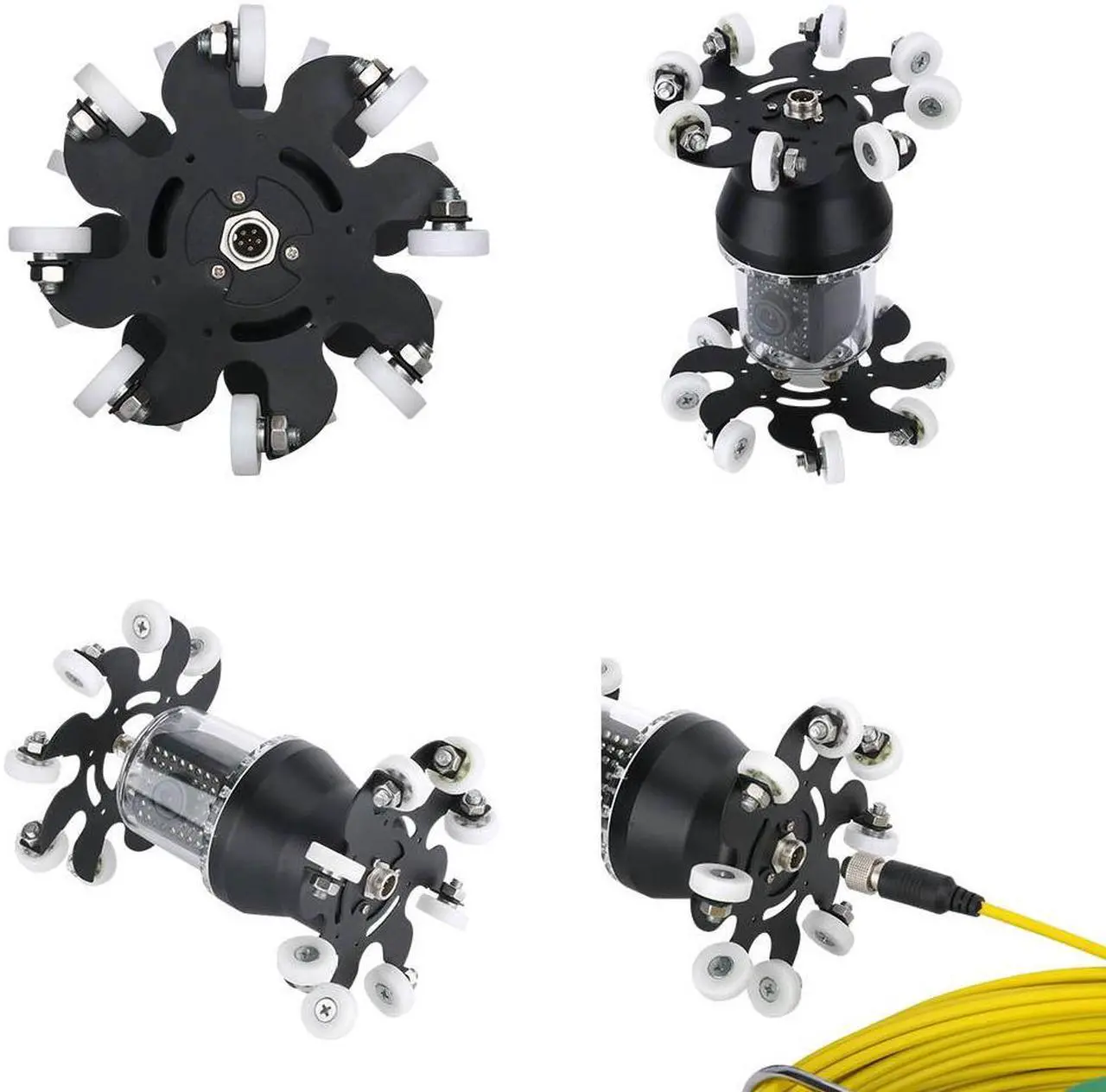 Alt view image 3 of 7 - Wifi Sewer Drain Pipe Pipeline Inspection Industrial Endoscope 360° Rotating Camera 10" Screen + battery home Blocked draining plumbing Industrial Endoscope Waterproof IP68, Cable length 30m/98ft