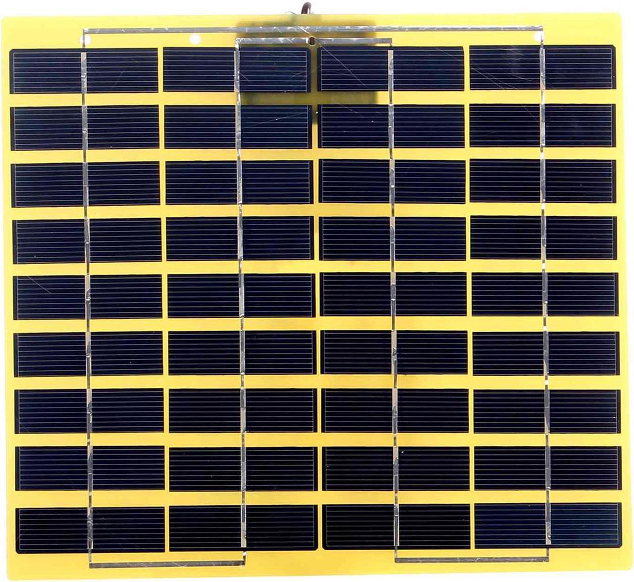 Alt view image 7 of 7 - 5W 18V 270mA Polycrystalline Solar Panel Solar Cell For 12V Car Battery Charger