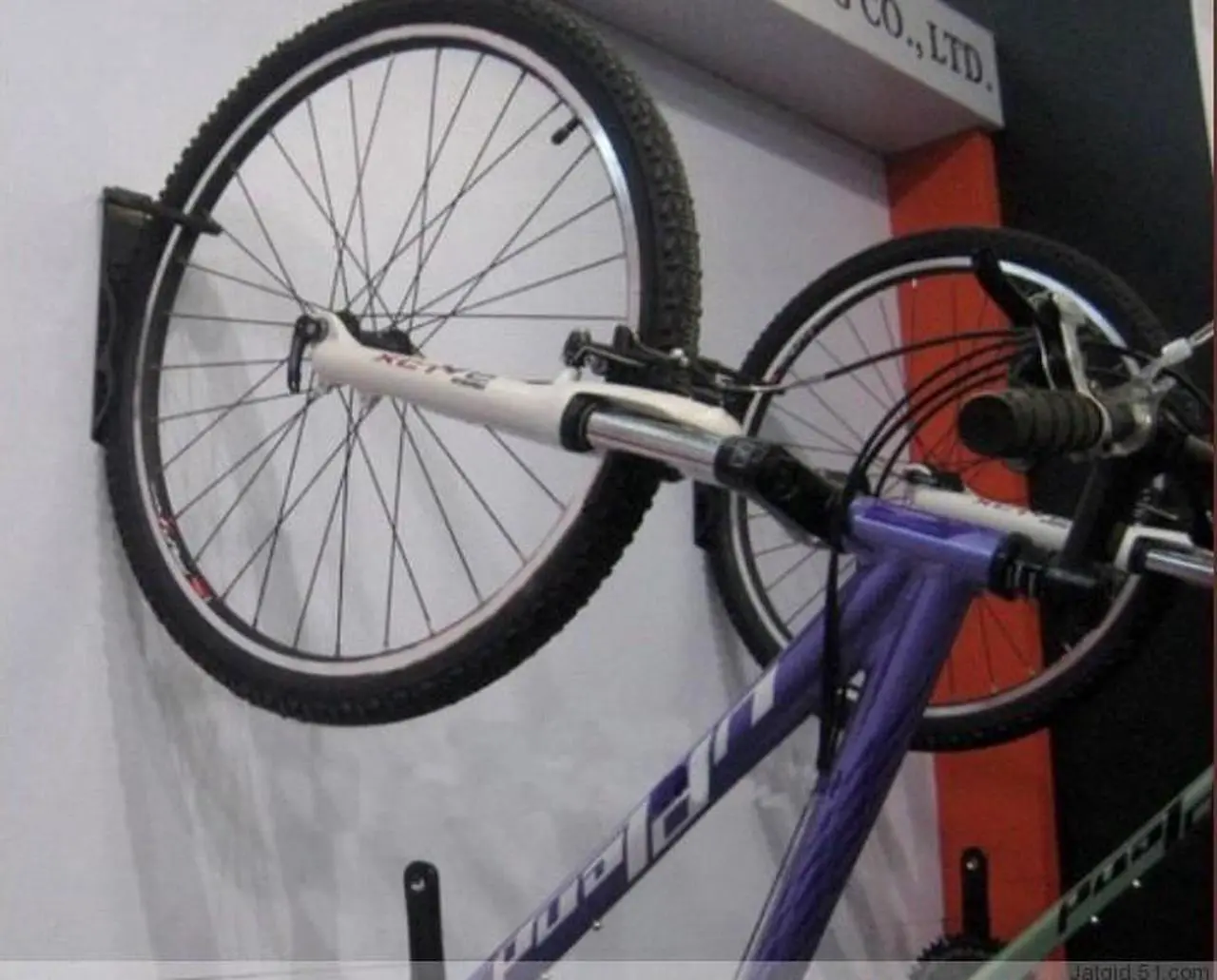 Alt view image 3 of 4 - Cycling Bicycle Storage Wall Ceiling Mounted Hook Rack Holder Hanger