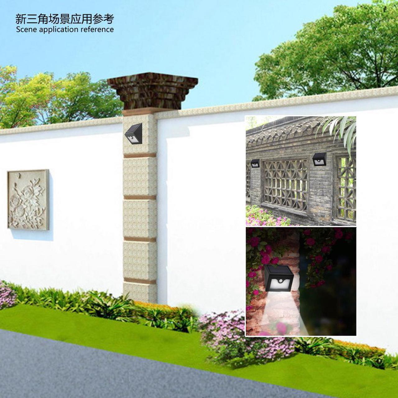 Alt view image 7 of 7 - 28 LED PIR Human Motion Sensor Solar Light Home Garden Wall Security Lamp