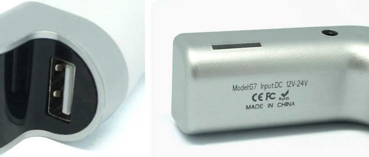 Alt view image 4 of 7 - CAR G7 Bluetooth FM Transmitter With TF/USB Flash Drives Music Player Silver