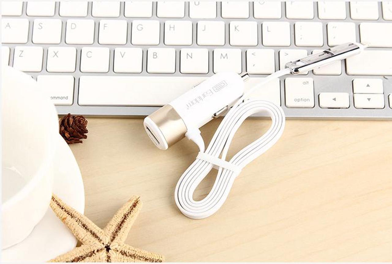 Alt view image 3 of 4 - 5V 3.4A Micro USB 8PIN Ports Car Charger Adaptor for iPhone Samsung Android Phone