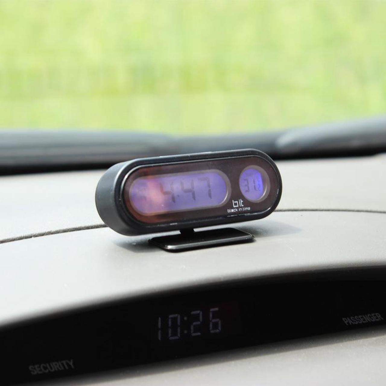Alt view image 3 of 7 - Digital LED High Brightness Car Auto Electronic Clock Thermometer Car Watch