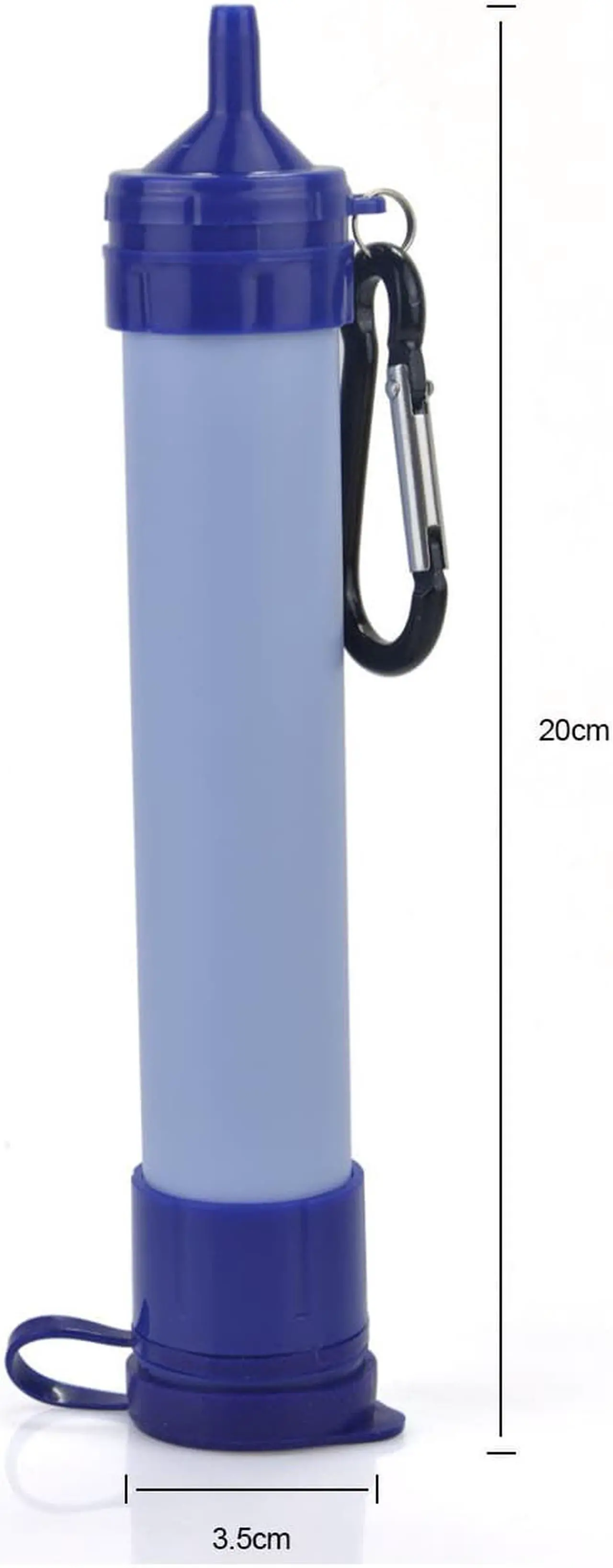 Alt view image 6 of 6 - Water Filter Purifier Outdoor Portable Camping Gear Water Bottles